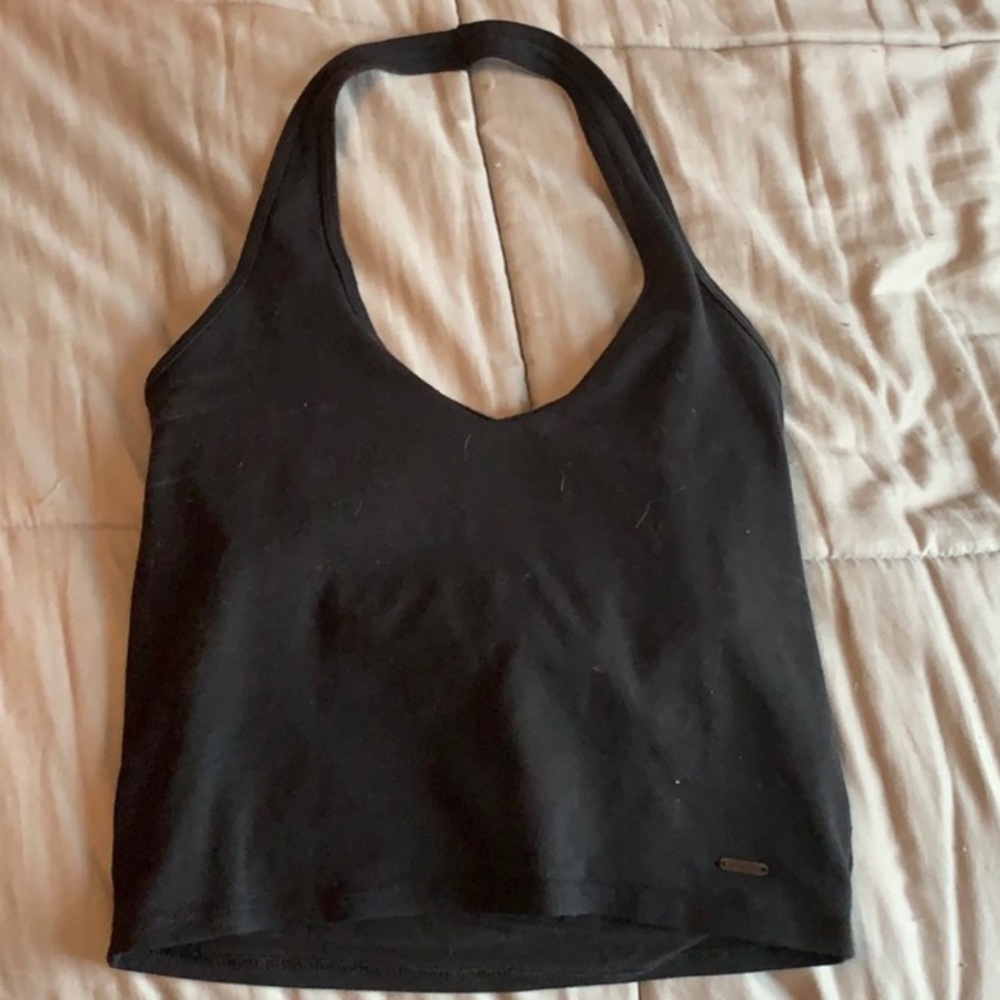 Black halter top